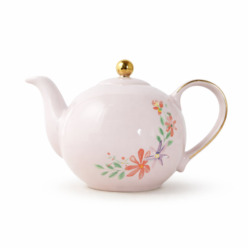 K&Co. Plumberry Series Porcelain Teapot - PLUMBERRY